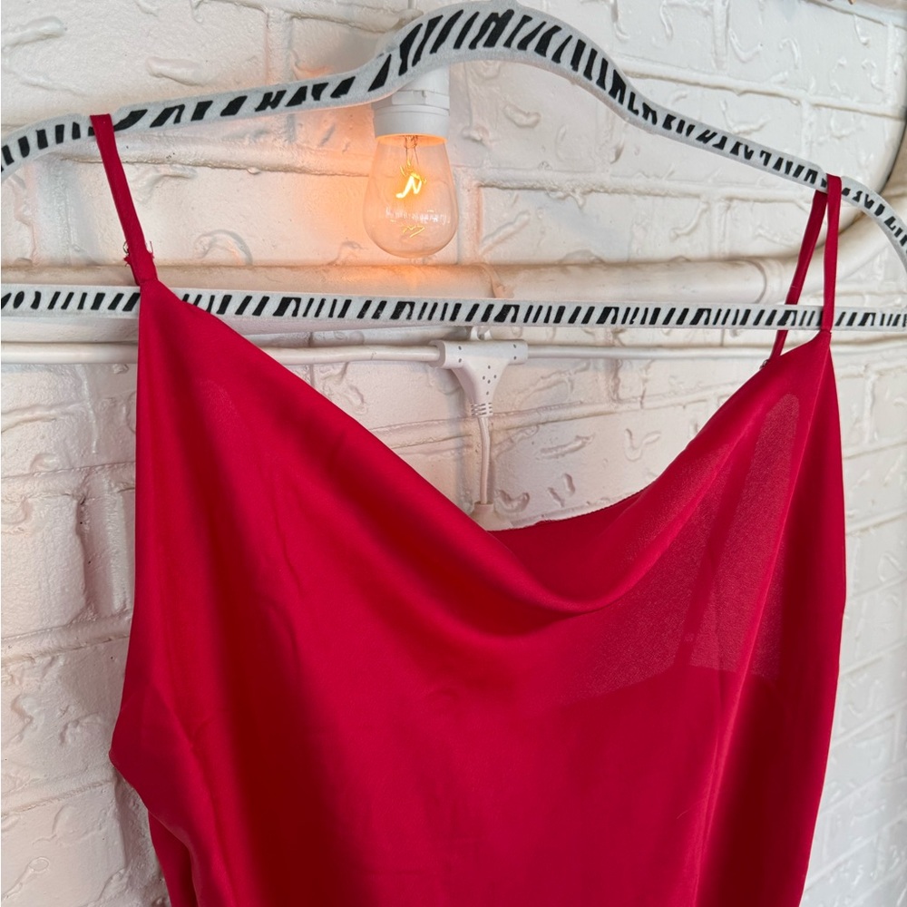 Red Spaghetti Strap Dress